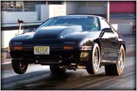 Allen Mcdonough Firing Off A Pass In His J&E Performance Modded SBC Mazda RX7, Wheels Up And Flying